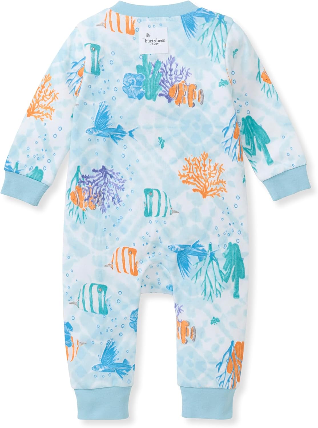 Burt's Bees Baby baby-boys Sleep and Play Pjs, 100% Organic Cotton One-piece Zip Front Footless Romper Jumpsuit Pajamas