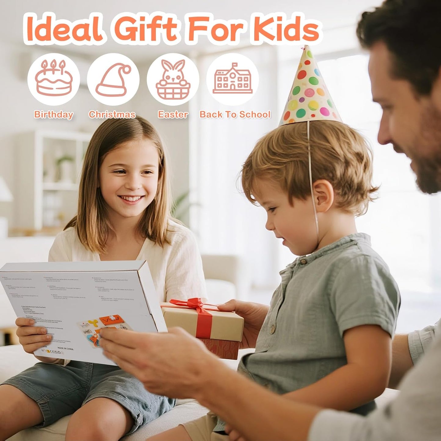 Montessori Busy Board for Toddlers, 9-in-1 Wooden Sensory Toys for Fine Motor Skills, Educational Activity Board for Preschool Learning, Travel Toys Gift for Boys Girls 3 4 5