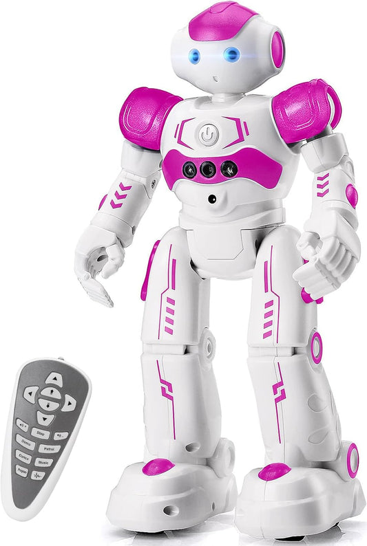 KingsDragon RC Robot Toys for Kids, Gesture & Sensing Programmable Remote Control Smart Robot for Age 3 4 5 6 7 8 Year Old Boys Girls Birthday Gift Present