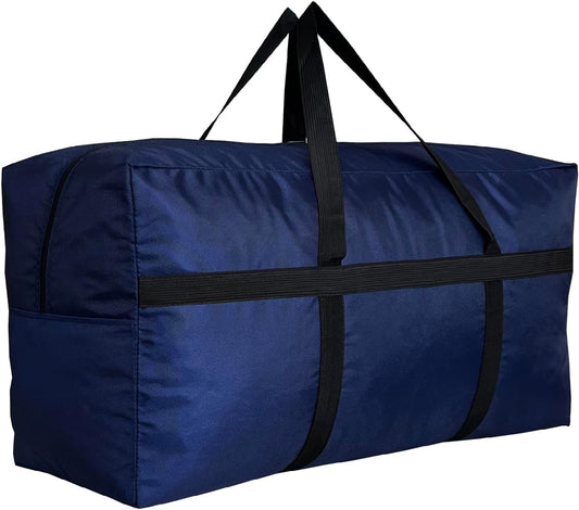 Extra Large Storage Duffle Bag with Zippers and Handles, Big Foldable Duffle Bag for Travel