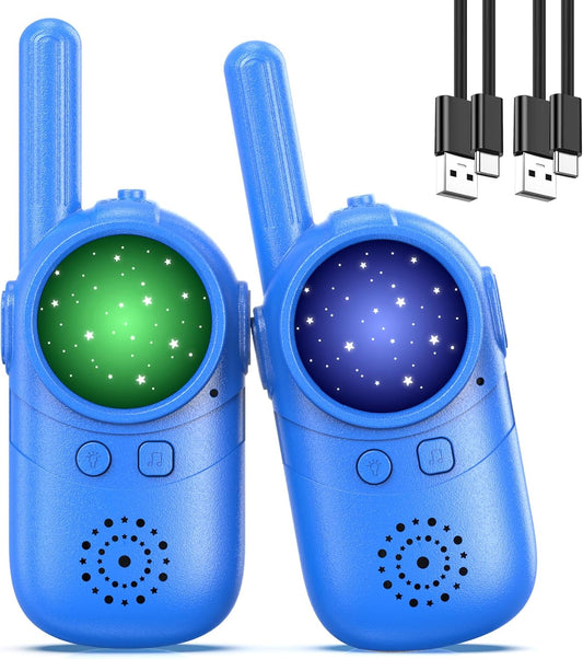 Walkie Talkies for Kids Rechargeable, 3 4 5 Year Old Boy Girl Gifts, 2 Pack Birthday Gifts for 3 4 5 6 7 8 Year Old Boys, Toddler Toys for Indoor Outdoor Games