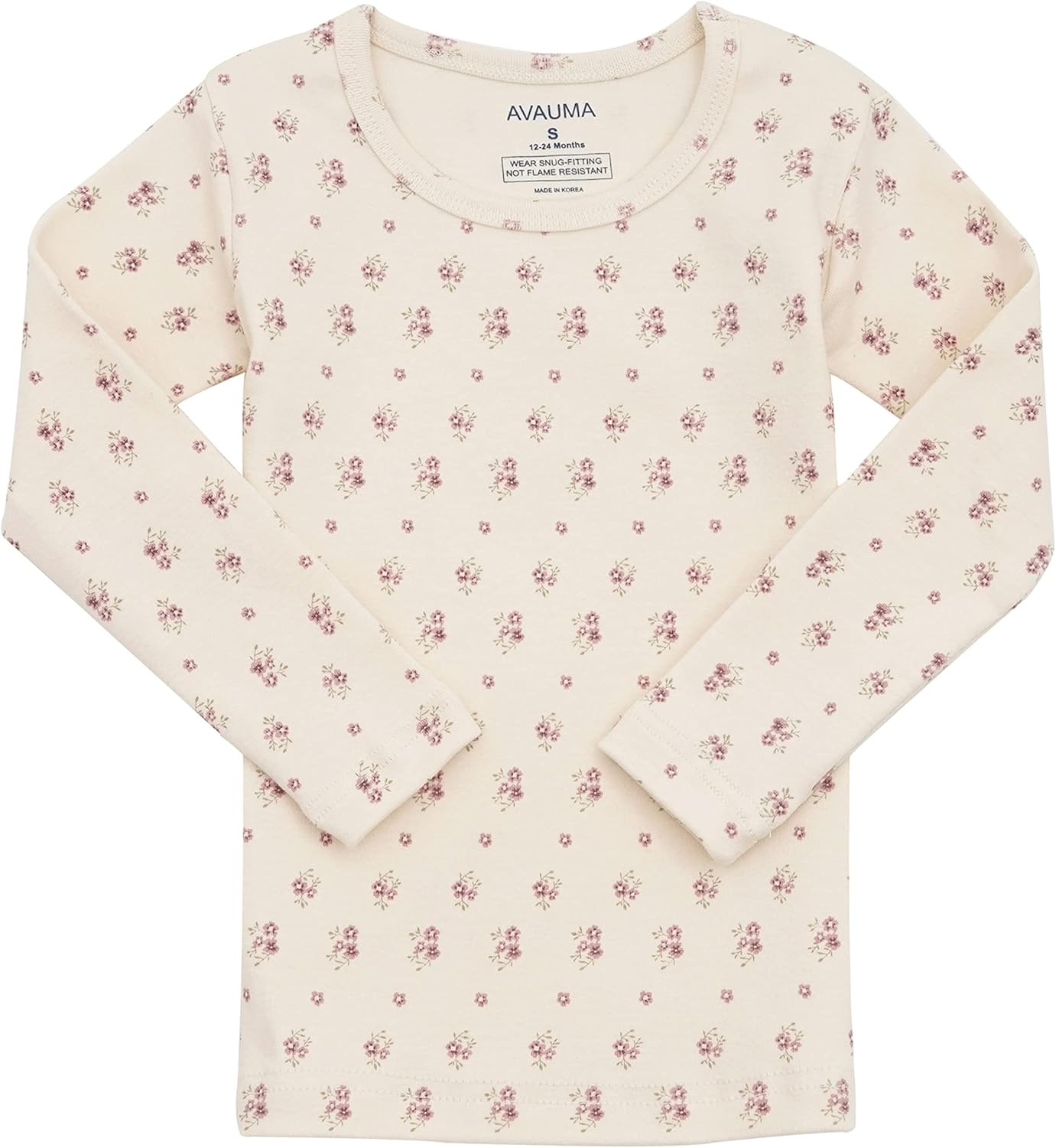 AVAUMA Baby Boys Girls Pajama Set 6M-7T Kids Cute Toddler Snug fit Pattern Design Pjs Cotton Sleepwear