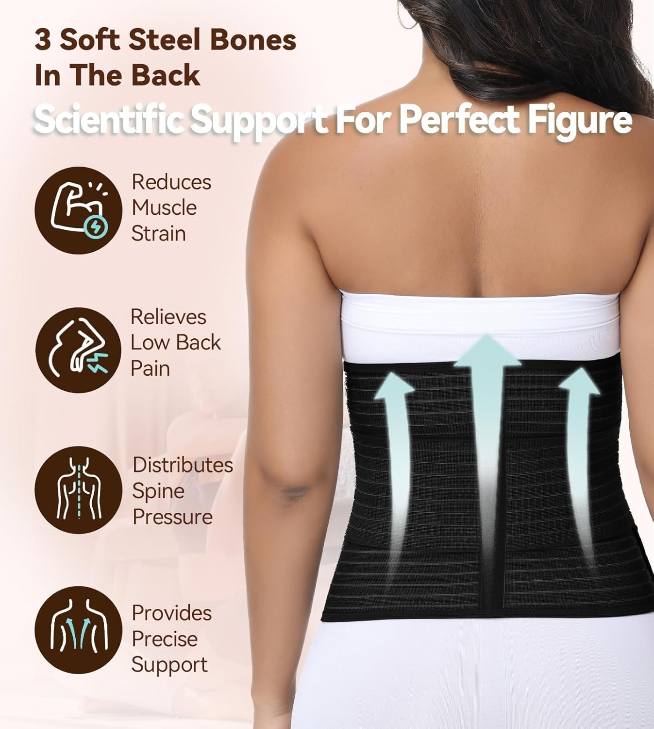 SHAPSHE Postpartum Belly Band Abdominal Binder Post Surgery C Section Belly Binder Post Partum Faja Waist Trainer Wrap