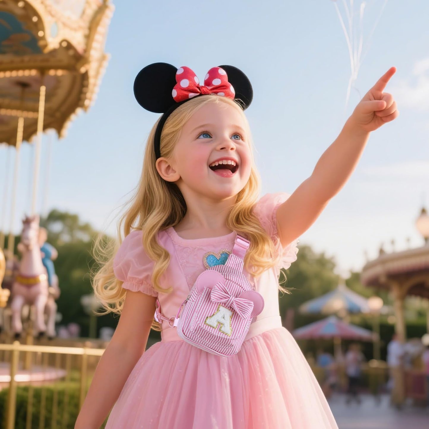 Gifts for Girls Kids, Initial Pink Small Crossbody Bag Sling Bag for Girl Kid Gift for Sister Daughter Birthday Letter Belt Bags for Girls Kids Birthday Gifts (Pink N)