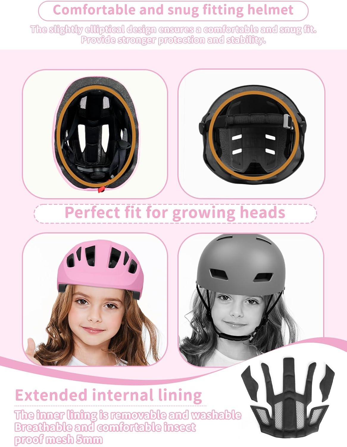 XJD Toddler Helmet Kids Bike Helmet for Infant/Baby Multi-Sport Adjustable Skateboard for Kids Boys Girls Lightweight for Age 1 and Older