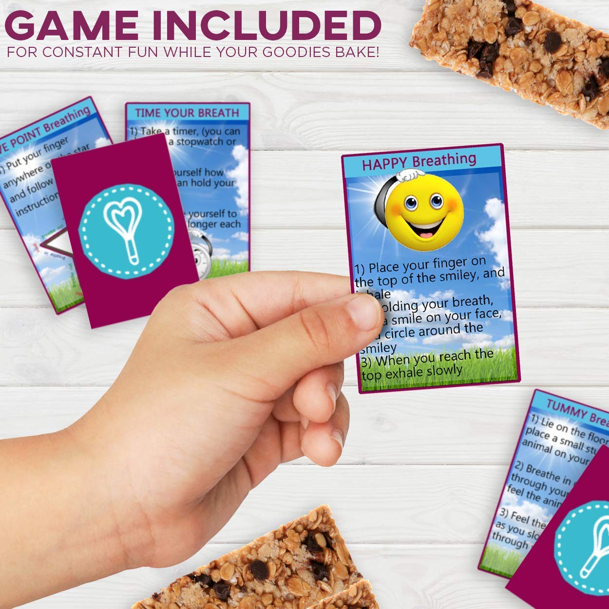 BAKETIVITY Kids Baking DIY Activity Kit - Bake Delicious Healthy Gluten Free Granola Bars with Pre-Measured Ingredients – Best Gift Idea for Boys and Girls Ages 6-12