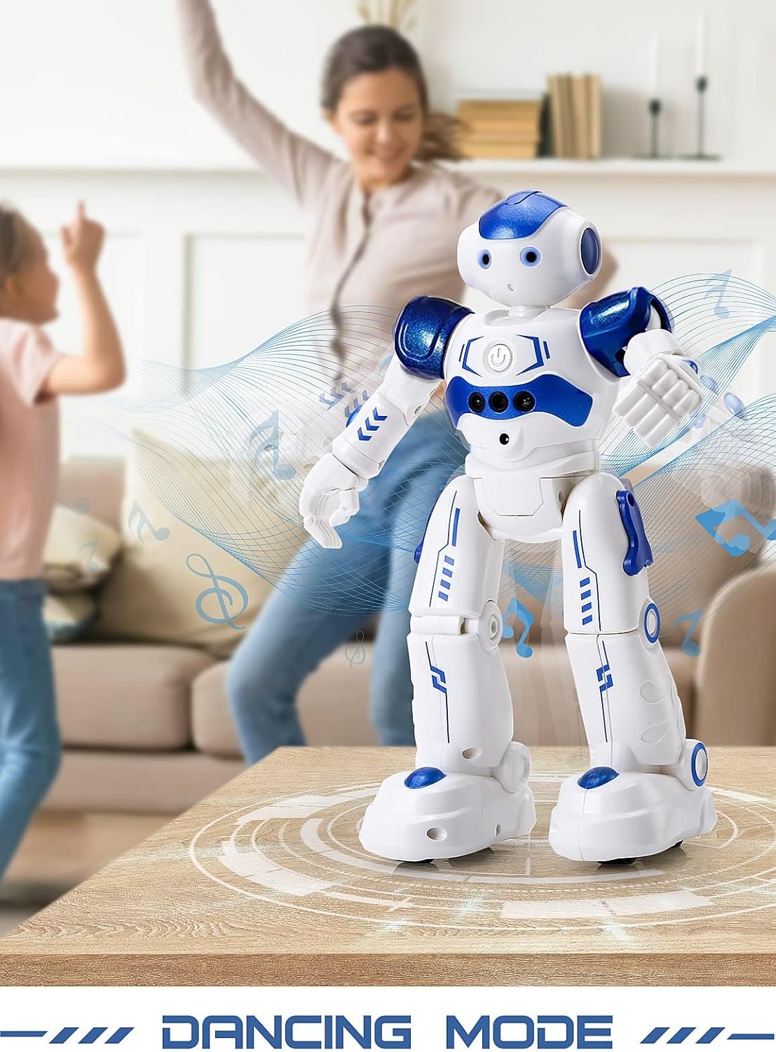 KingsDragon RC Robot Toys for Kids, Gesture & Sensing Programmable Remote Control Smart Robot for Age 3 4 5 6 7 8 Year Old Boys Girls Birthday Gift Present