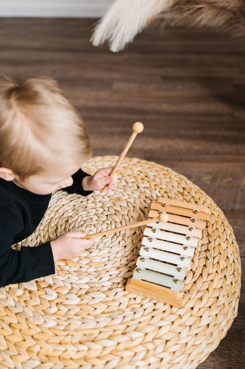 Xylophone, Montessori Musical Toy for Toddlers and Young Kids with a Modern Boho Aesthetic, Perfect in a Nursery, Playroom or as a Gender Neutral Baby and Birthday Gift
