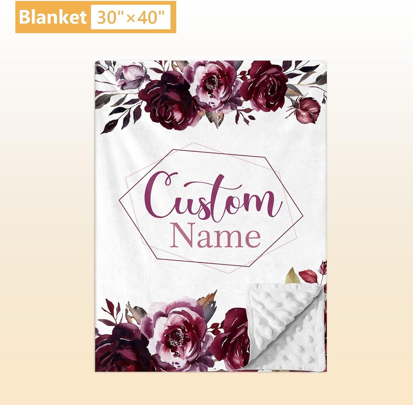 Personalized Crib Bedding Set, 5 Pcs Custom Nursery Bedding Sets with Name, Infant Bedding Set for Baby Girls, Purple Flower Double Layer Baby Crib Set, Babies Toddlers Kids Customized Gifts