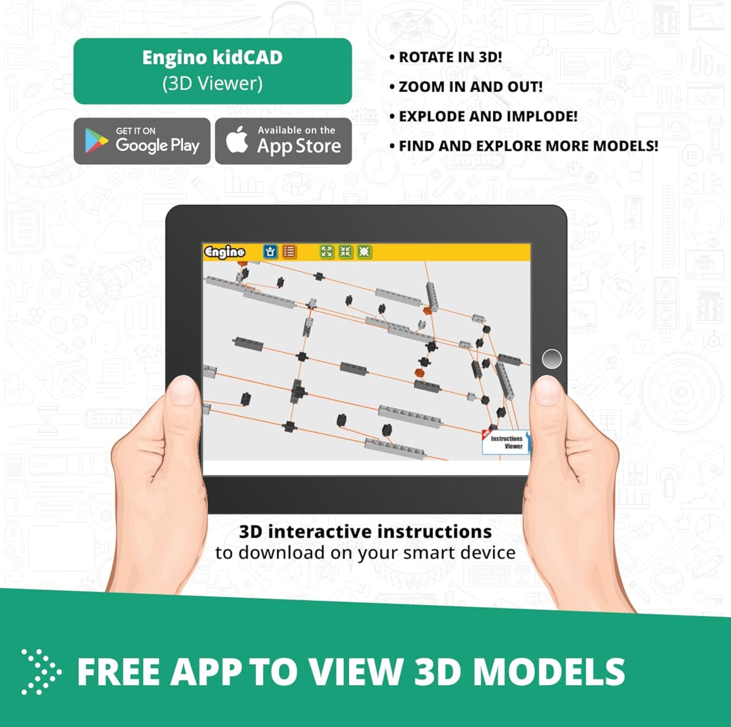 Engino STEM Toys, Physics Laws: Inertia, Friction & Circular Motion, Engineering Kit for Kids 9+, Creative STEM Projects, Gifts for Boys & Girls, Building Toys (6 Model Options)