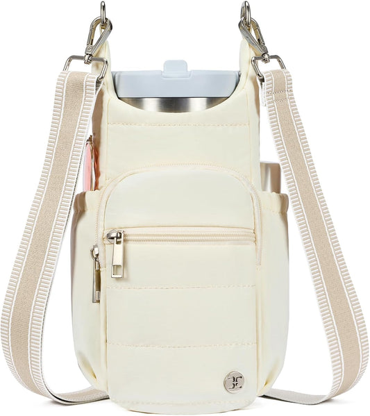 Telena Water Bottle Holder with Strap RFID Crossbody Bags for Women for Walking, Hiking, Cycling