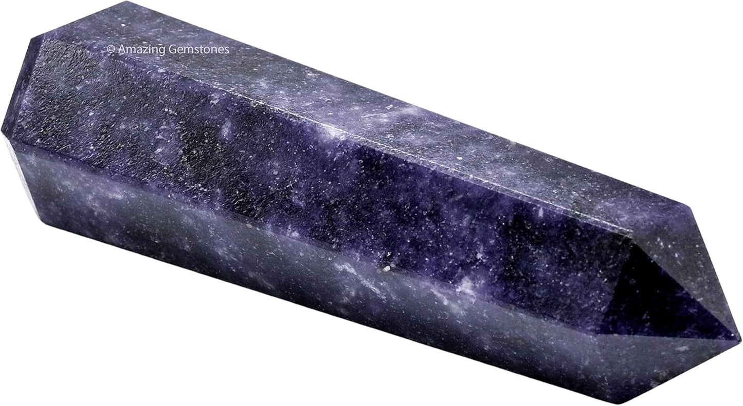 Amazing Gemstone Large Lepidolite Crystal Towers ~ Natural Healing Crystal Point Obelisk for Reiki Healing and Crystal Grid (5.5 to 6 INCH)
