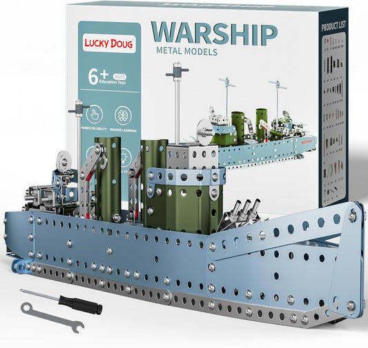 Lucky Doug Stem Building Projects Model Cruiser Ocean Ship Set, 504 Pieces Stem Project Building Toys for Kids Ages 8-12, Assembly Science Kit Toys Gifts for Boys Kids Girls 8 9 10 11 12-16 Years Old