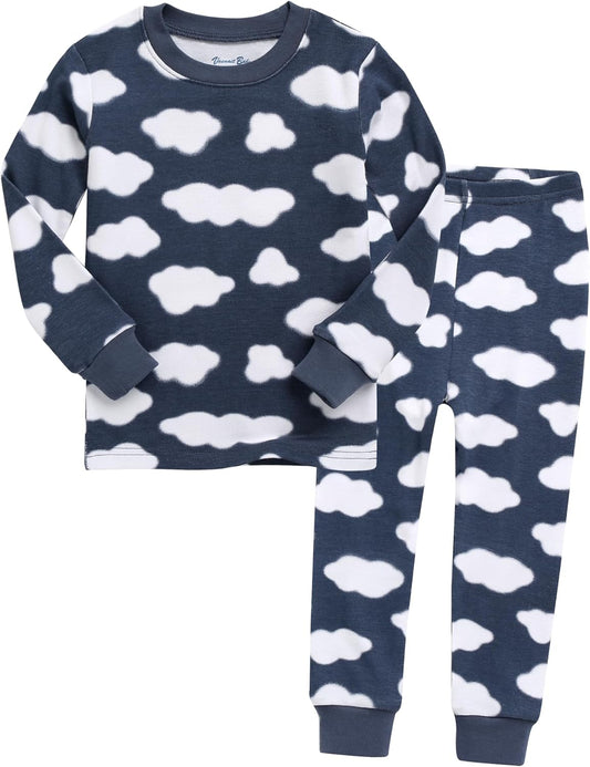 VAENAIT BABY 6M-12Y Kids Unisex Girls & Boys Soft Comfy Modal Tencel Sleepwear Pajamas 2pcs or 4pcs Set