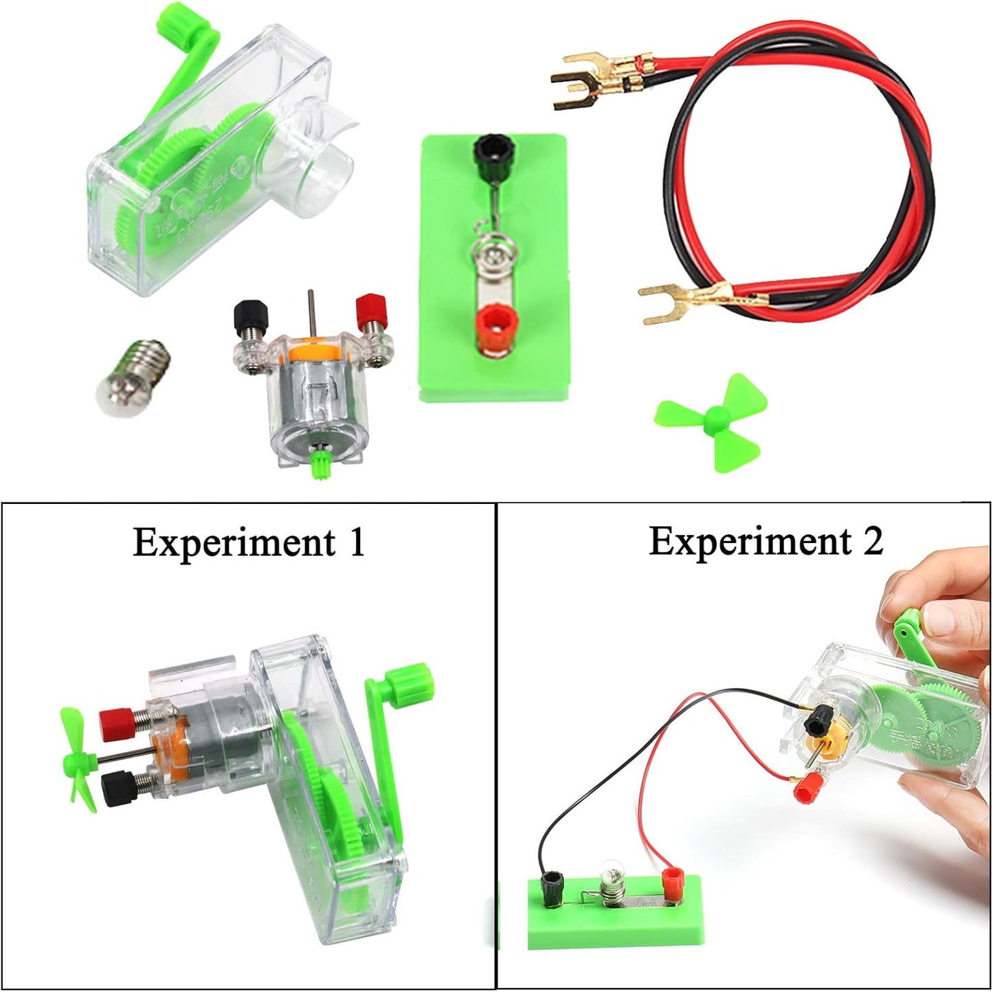 Physics Science Lab Electricity and Magnetism Experiment Kit,Electromagnetism Experiment Basic Electricity Discovery Circuit Kit for Kids Junior Senior High School Students