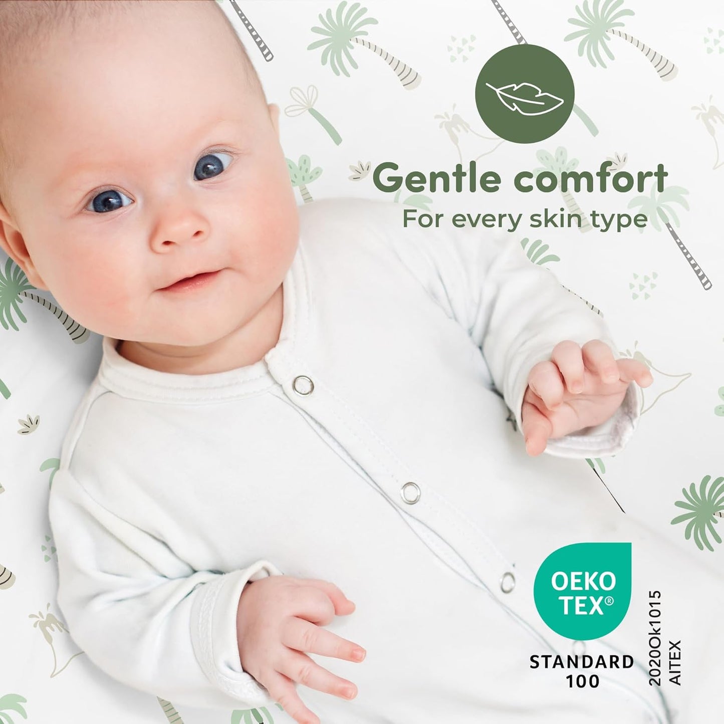 Sweety Fox 2-Pack Cotton Jersey Crib Sheets – Soft Fitted Sheets for Boys and Girls, Mini Crib Sheets, Toddler Bed Sheets (Dinosaur)