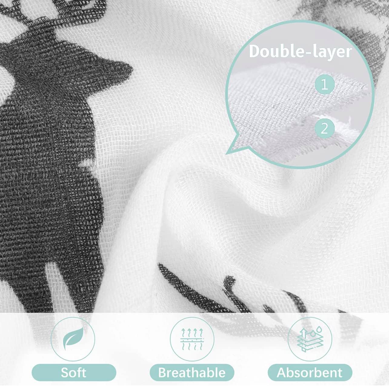 Premium Baby Swaddle Blanket - 2 Pack Muslin Swaddle Blankets Neutral, Softness Upgrade, Breathable 47''x47'' Nursery Wrap for Boys & Girls - Unisex, 70% Viscose from Bamboo, 30% Cotton (Tan)