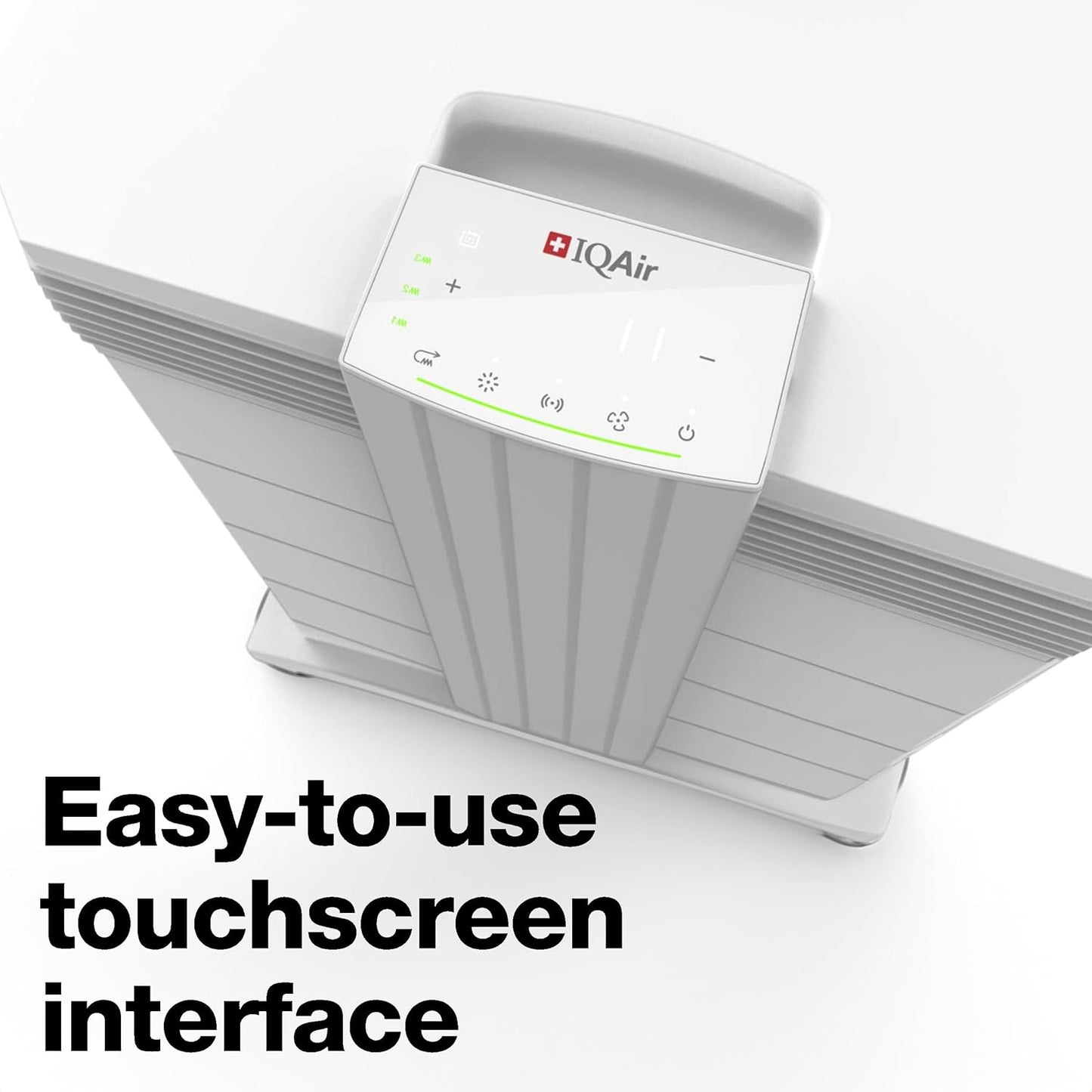 IQAir HealthPro Compact XE Air Purifier - Compact HyperHEPA Fration for Rooms up to 1240 sq ft - Allergens, Smoke, Dust, Mold, Pet Dander, Swiss Made, WiFi Enabled