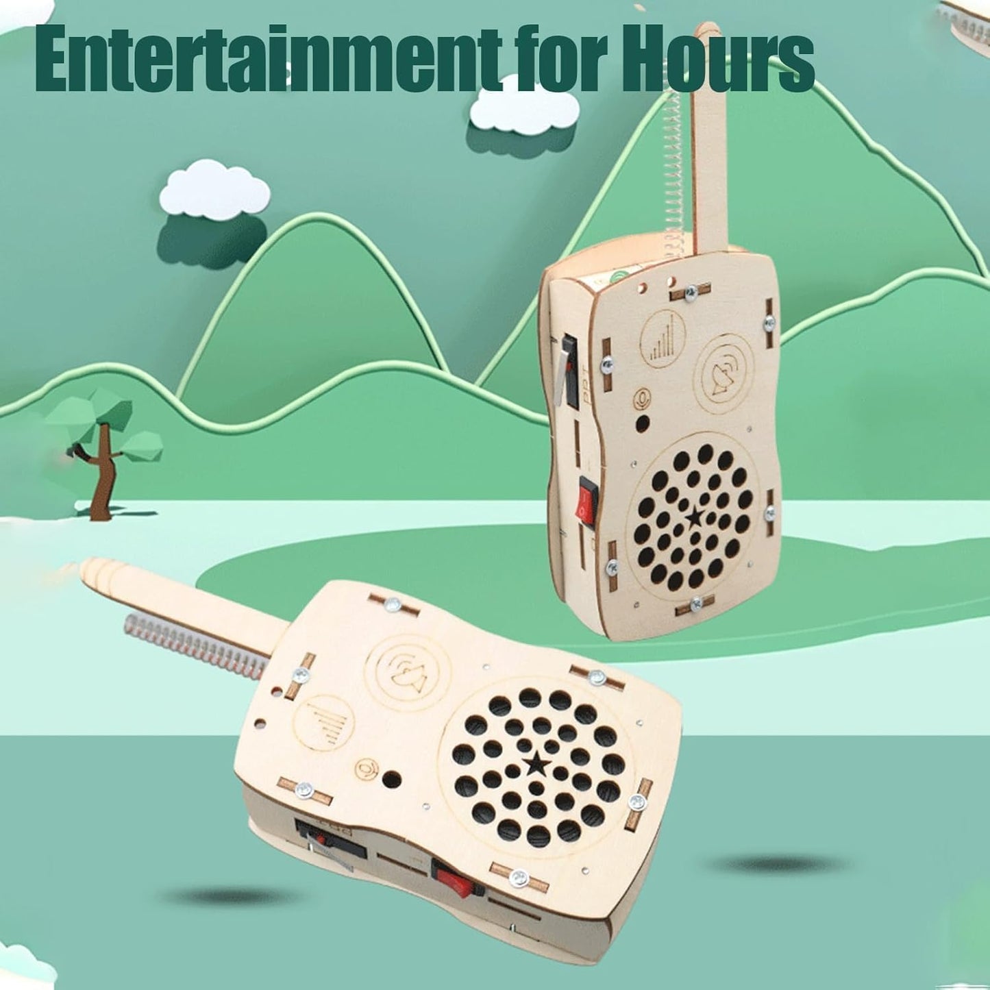 STEM Toys Crafts Kits for Boys Girls Age 5-7 8-13 8-10-12-14 Science DIY Building Kits Kids Activities Walkie Talkies Birthday Gifts for 6 7 8 9 10 11 12 13 14+ Years Old Boys Teens Gift Ideas