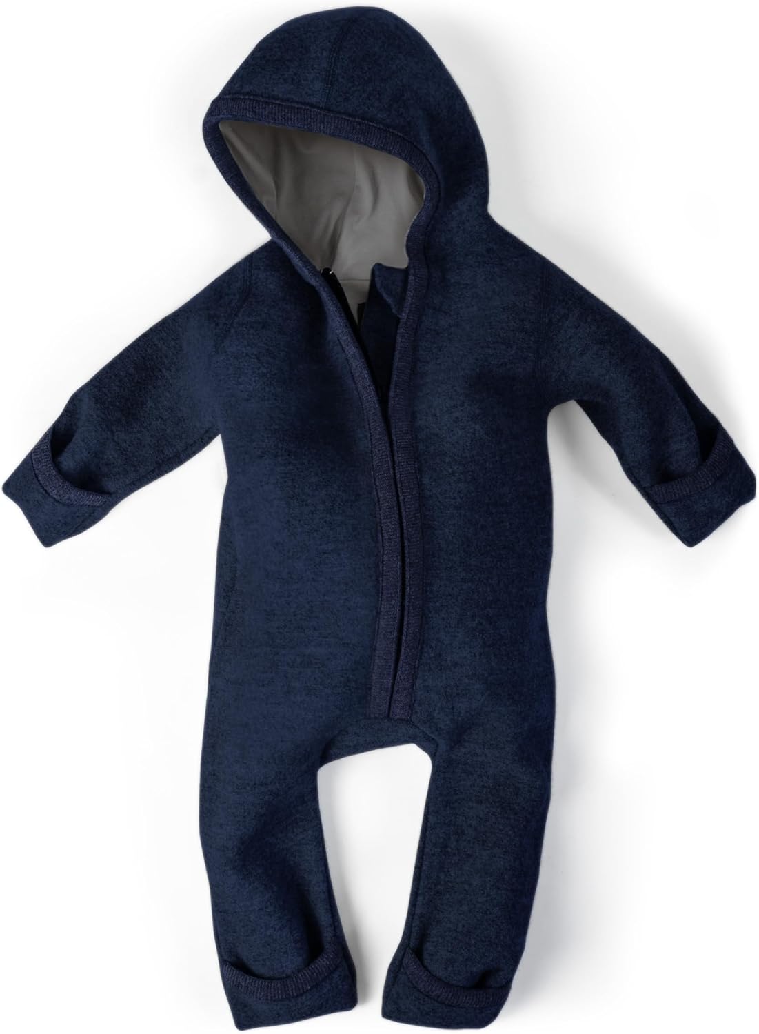Ehrenkind® WOOLEN JUMPSUIT for Infants and Kids, Warm infant One-Piece made of natural virgin wool with zipper