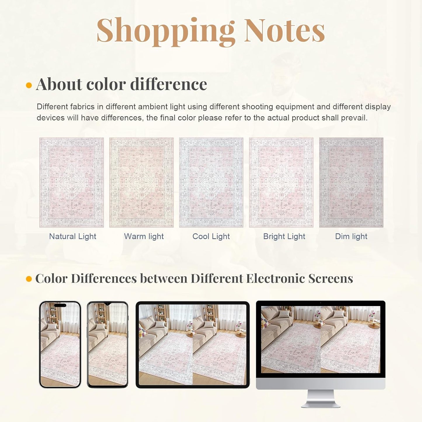 LIVEBOX Pink 10x14 Area Rug for Bedroom Girls, Boho Washable Rugs for Living Room Nursery, Non-Slip Indoor Soft Carpet Low-Pile Farmhouse Carpets for Dining Room Kids Playroom, Pink