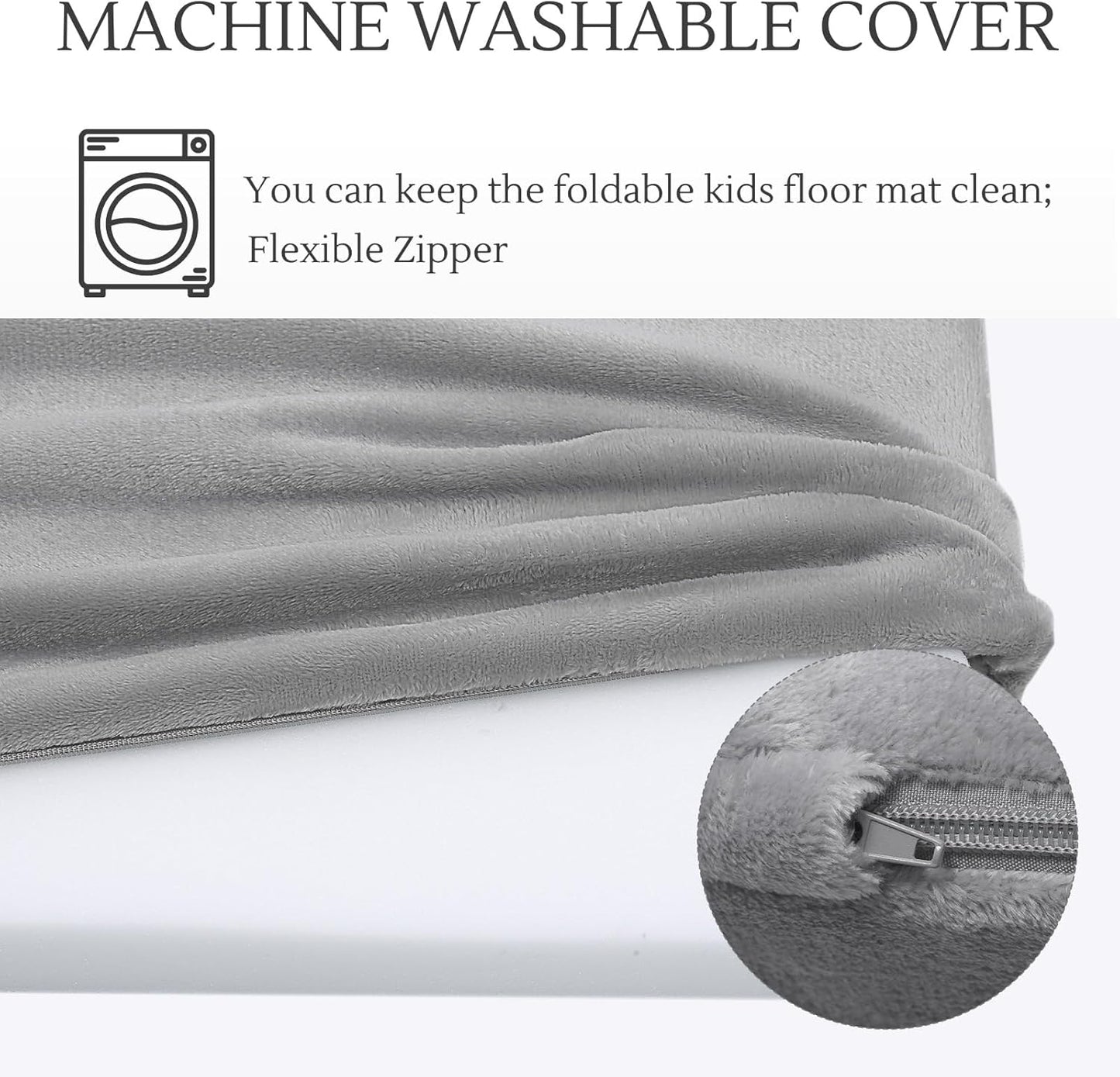 MeMoreCool Kids Floor Futon Mattress Large 6x4 FT, Thicken Foam Tatami Mattress for Children Play Area, Foldable Sleeping Pad Crawling Tatami Mat for Playroom