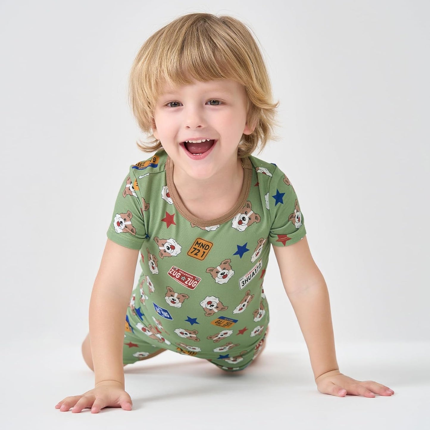 pureborn Baby Toddler Kids Viscose from Bamboo Pajamas Set Pjs 2pcs 18M-8Y