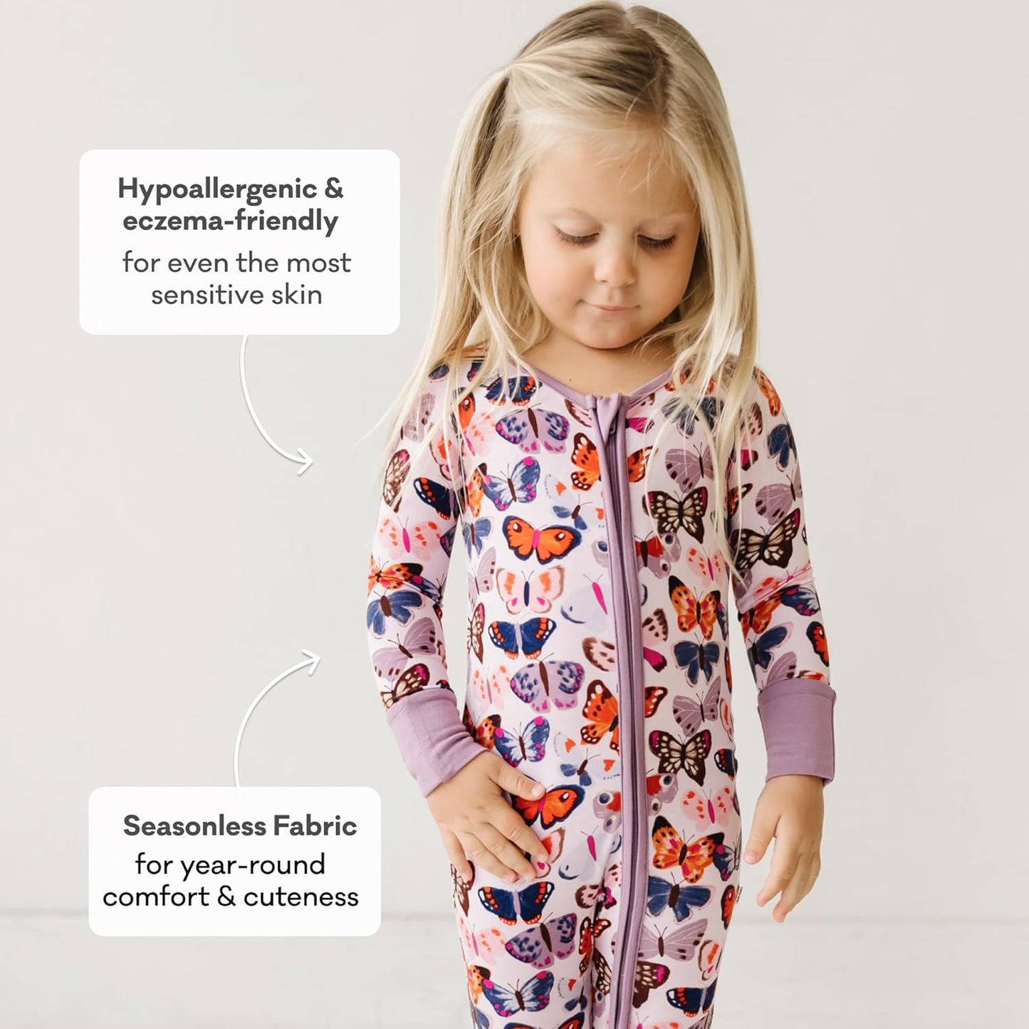 Little Sleepies Pajamas for Baby Boys & Girls, Viscose from Bamboo Baby Pajamas, Preemie & Newborn Sleepers, 2-Way Zipper PJs