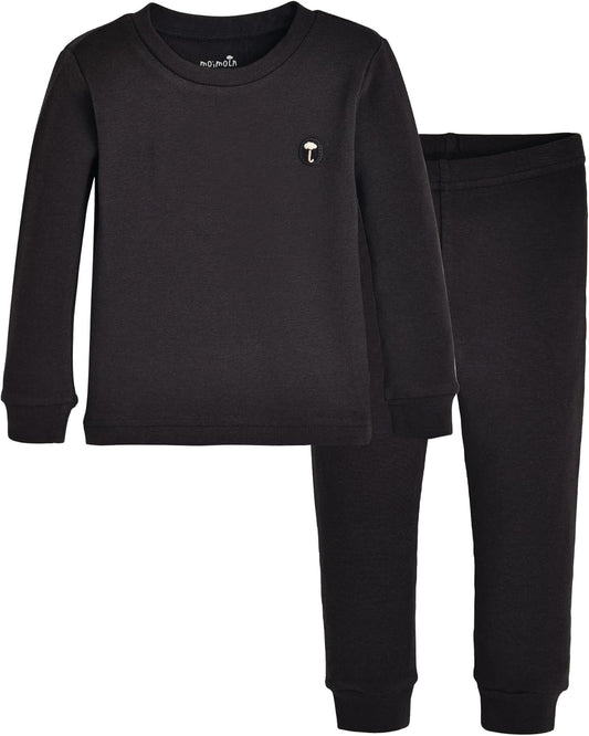 moimoln 6M-8Y Modal Cotton Solid Soft Breathable Baby Toddler Boys Girls Snug fit Pjs Long Sleeve Pajamas Set Sleepwear Daily