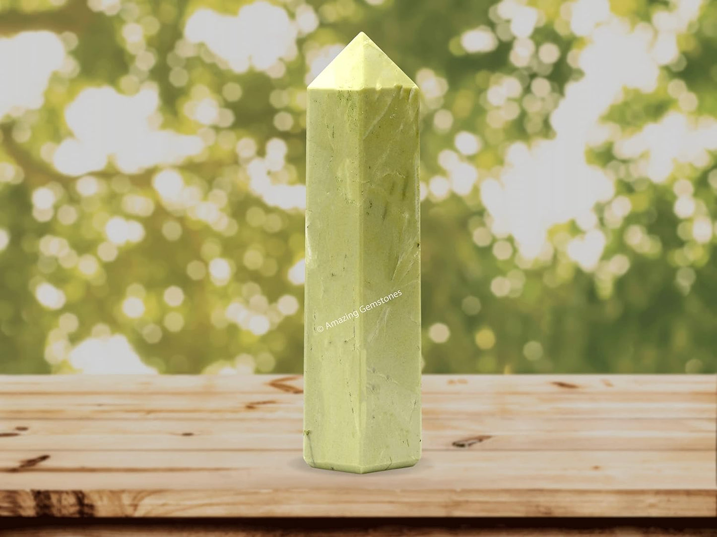 Amazing Gemstone Large Serpentine Crystal Towers ~ Natural Healing Crystal Point Obelisk for Reiki Healing and Crystal Grid (5.5 to 6 INCH)