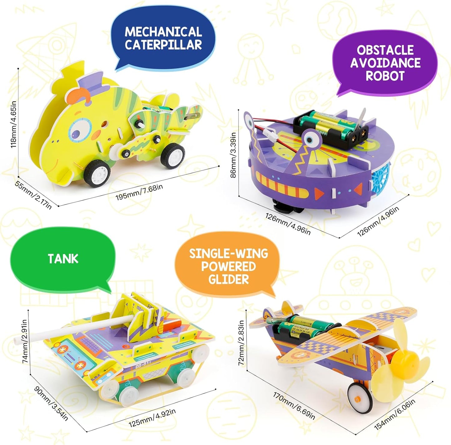 STEM Kits for Kids Age 8-10, STEM Toys for Boys Age 8-12, Science Experiments Robotics Engineering Projects Crafts Robot Building Activities for 6 7 8 9 10 11 12 13 14 Year Old Boys