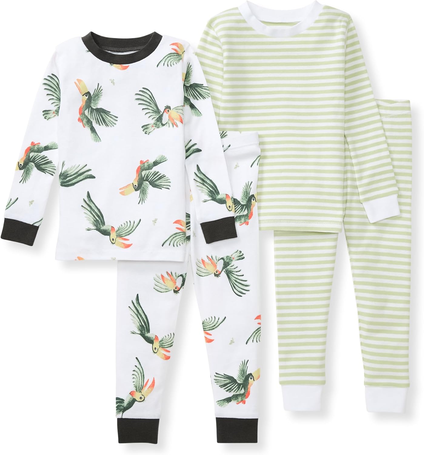 Burt's Bees Baby Boys' 2-Piece Long Sleeve Tee and Pants Organic Cotton Pajama Set