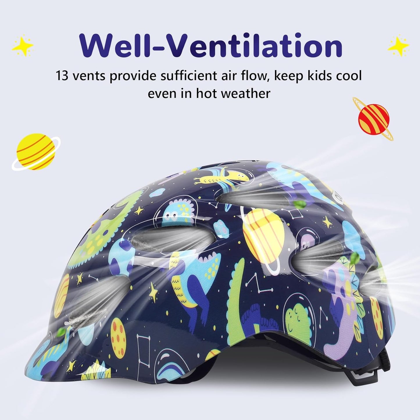 Kids/Youth Bike Helmet for Boys Girls and Teens, Adjustable and Multi-Sport for Bicycle, Kick Scooter, Skateboard, Roller/Inline Skate