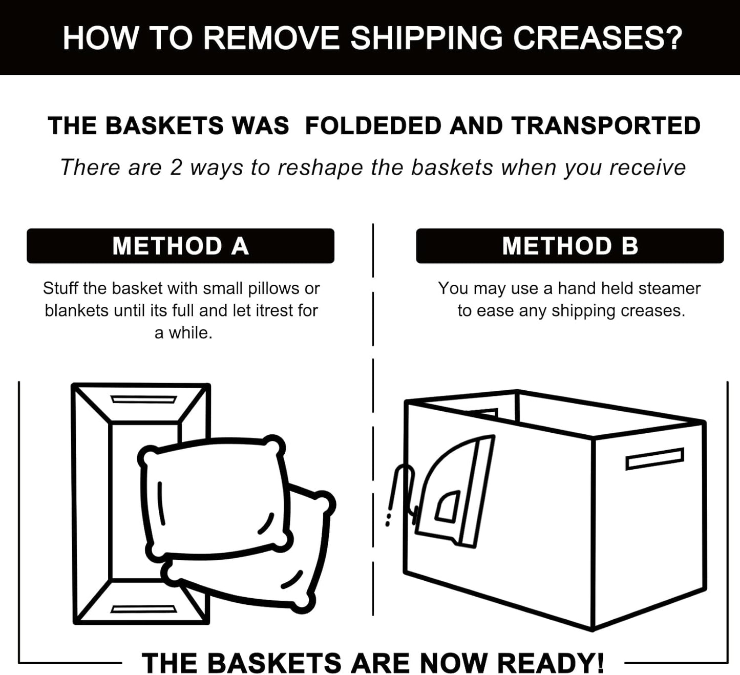 OIAHOMY 3 Pack Storage Basket for Organizing, 13''X9.85''X8.7'' Storage Bins,Woven Basket Basket with Handles, Toy Storage Basket Bin,Stylish Room Decor Basket, Brown & Black