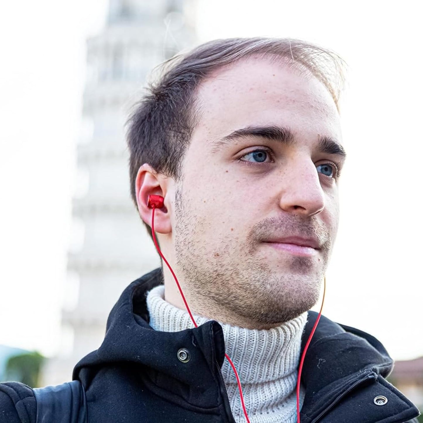 LUDOS Ultra USB C Headphones for iPhone 16 15 Pro Max Plus iPad Pro, 5 Years Warranty, Magnetic USB-C Earbuds for Samsung Galaxy S24 S23 Ultra S22 S21 FE S20 A55 A54 A53, USB Type C Earphones - Red