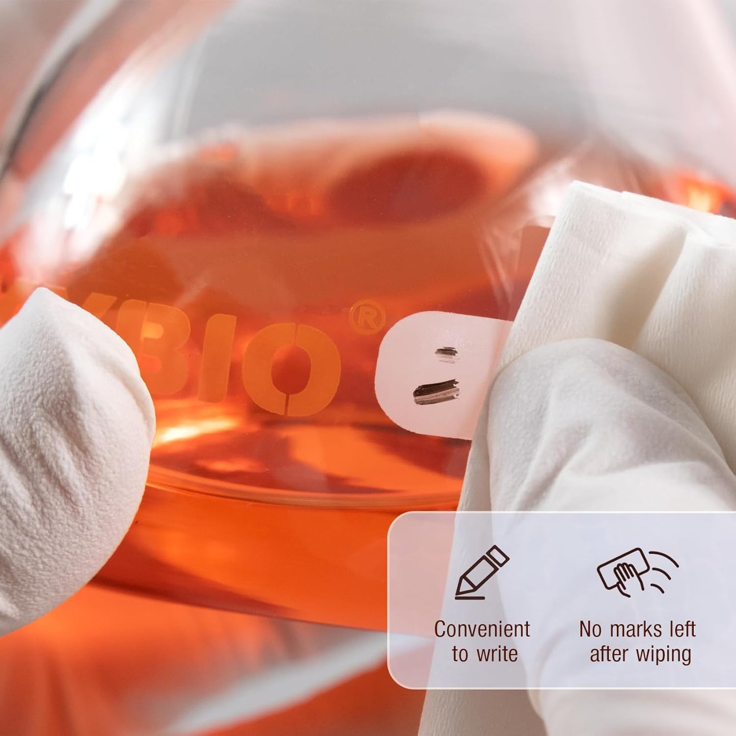 50ML Amber Volumetric Flask Set|ASTM Class A 3.3 Borosilicate Glass|Polypropylene Stopper|White Graduation|for Analytical Chemistry Work|2PCS