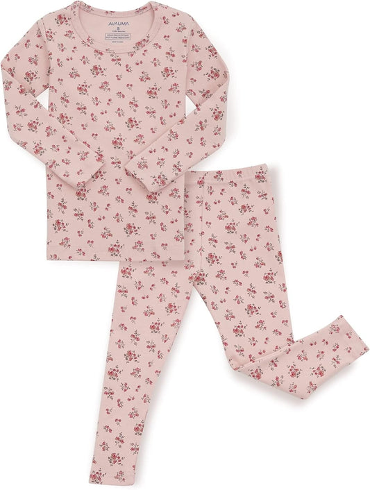 AVAUMA Baby Boys Girls Pajama Set 6M-7T Kids Cute Toddler Snug fit Pattern Design Pjs Cotton Sleepwear