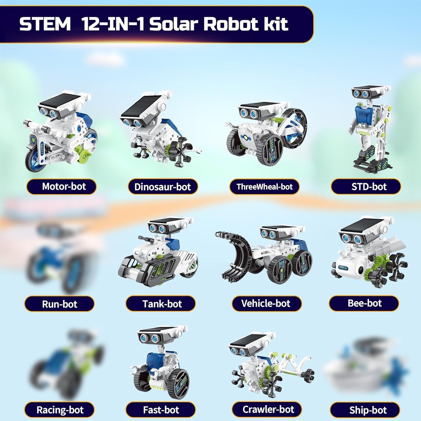 STEM Robot Toys for Kids Ages 8-12, Science Kits for 8-14 Year Old Teen Boys Girls, Experiments Robots Gifts for Teenage Ages 8 9 10 11 12