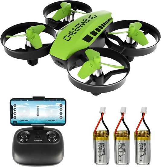 Cheerwing CW10 Mini Drone for Kids WiFi FPV Drone with Camera, RC Drone Gift Toy for Boys and Girls with Auto Hovering, Voice Control