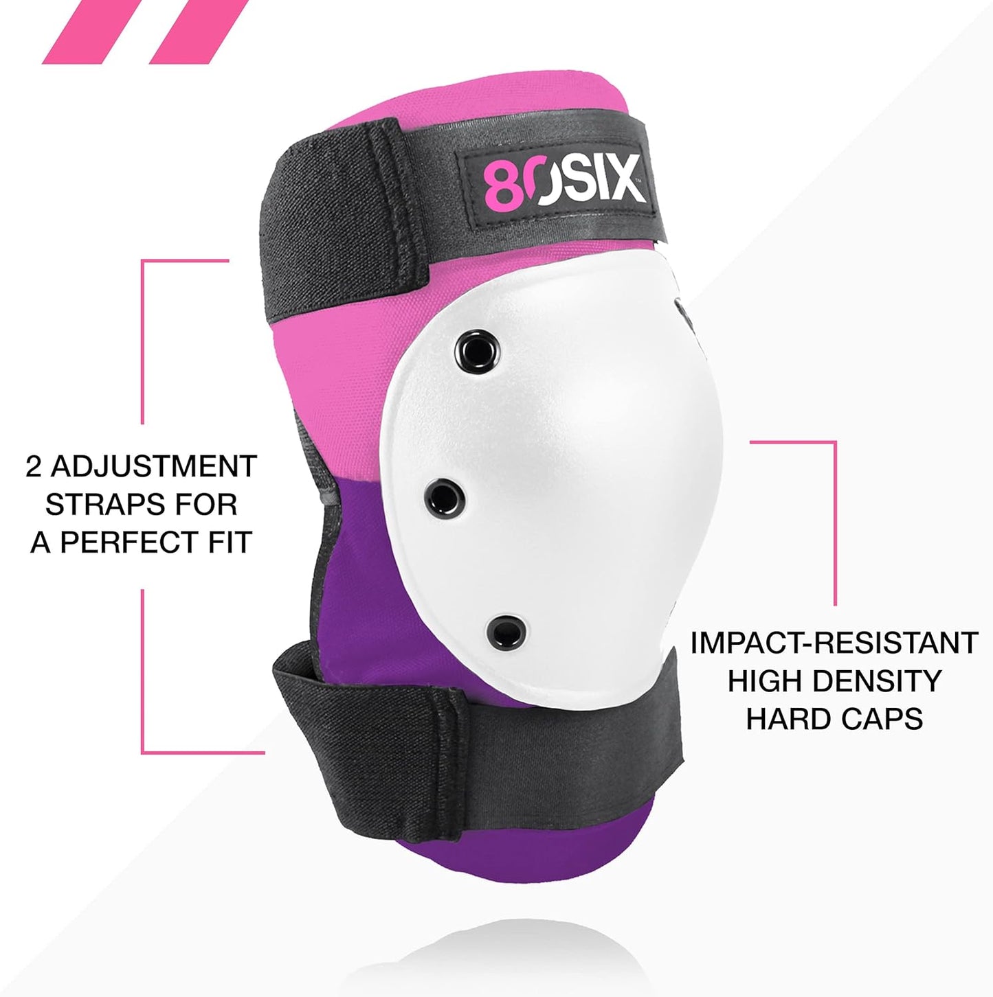 80Six Kids Multi-Sport Pad Set with Wristguards, Elbow Pads, and Knee Pads, Designed by Industry Leading Brand Triple 8
