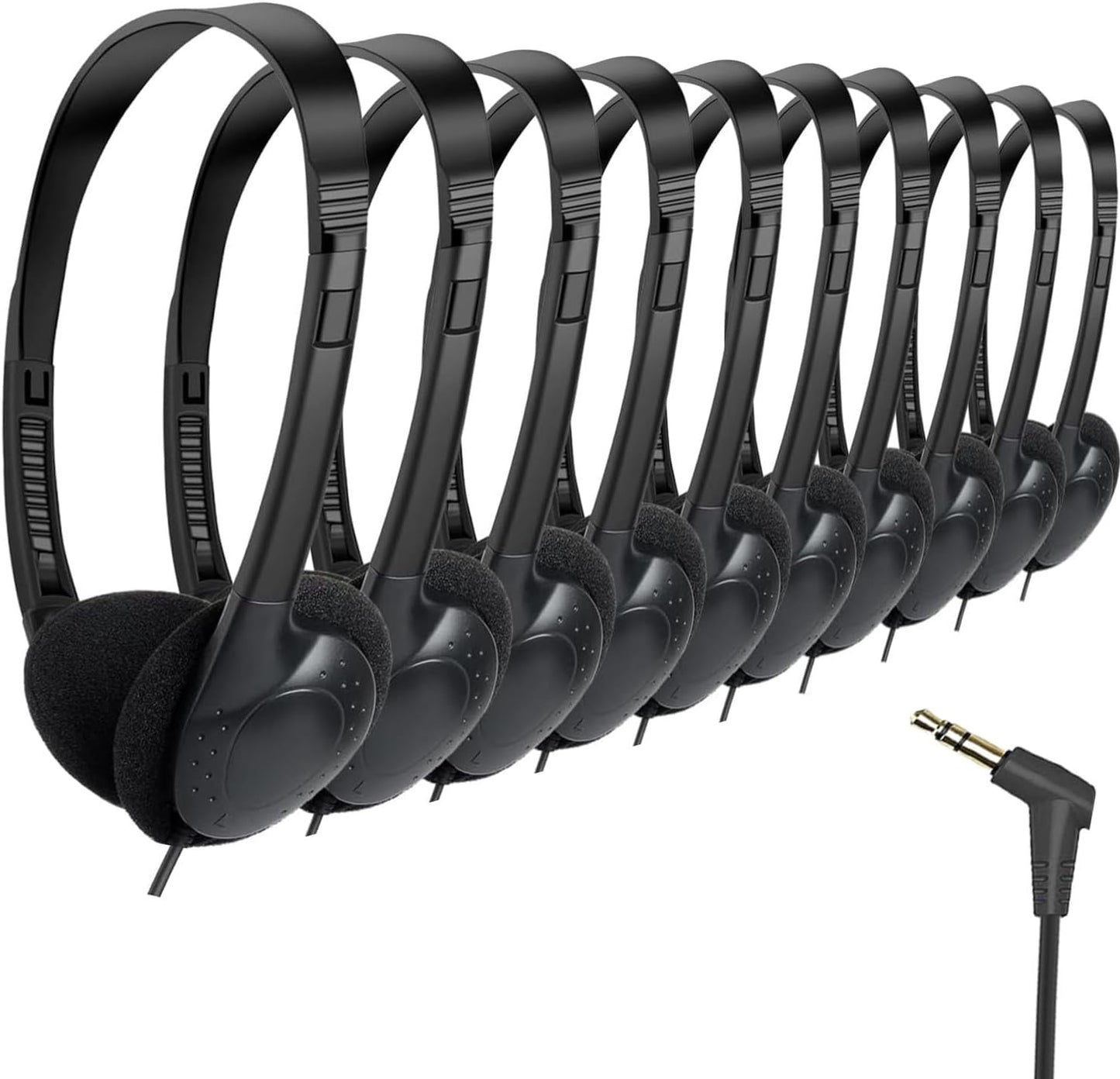 Kids Headphones Bulk 50 Pack for School Classroom Students Children Toddler Boys Girls Teen Adults