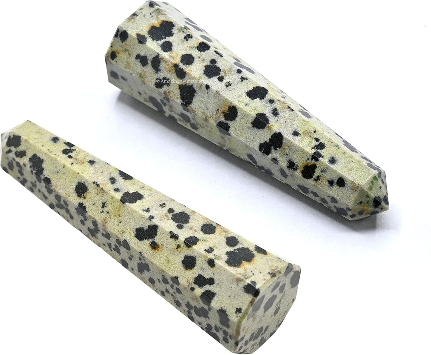 Amazing Gemstone Dalmatian Jasper Crystal Towers ~ Natural Healing Crystal Point Obelisk for Reiki Healing and Crystal Grid (2 to 3 INCH)