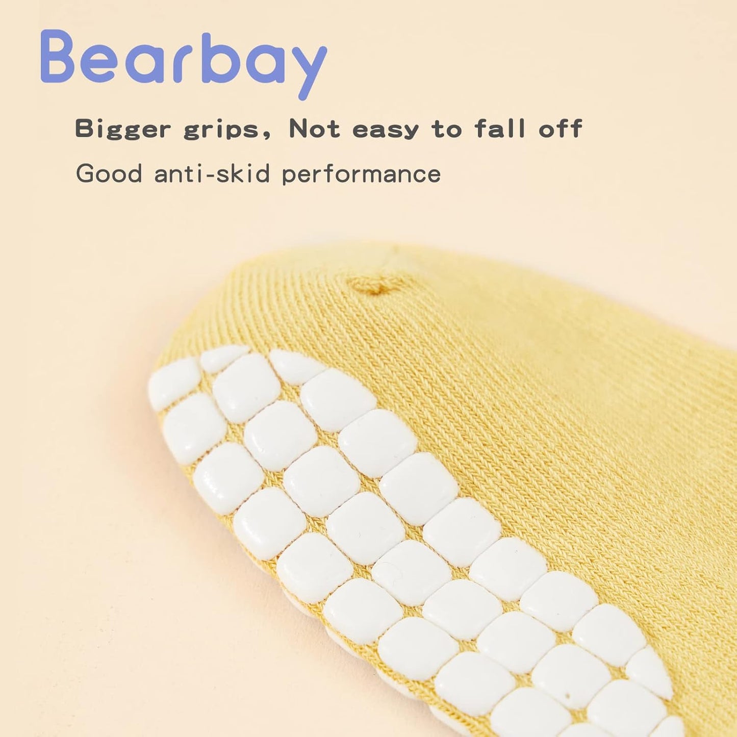 Baby Non Slip Ankle Socks with Grippers for 0 Months-7 Years Old Walking Socks