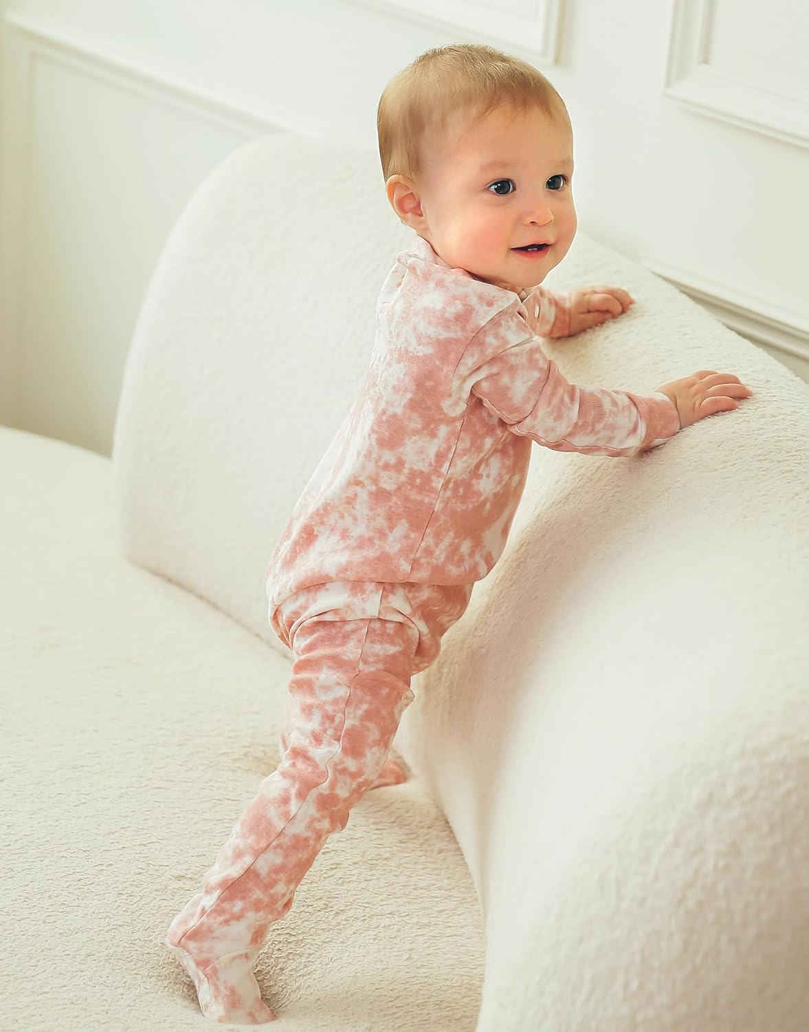 VAENAIT BABY Infant Toddler Boys Girls Footed Pajamas One-PIece Romper Sleep and Play 0M-2T