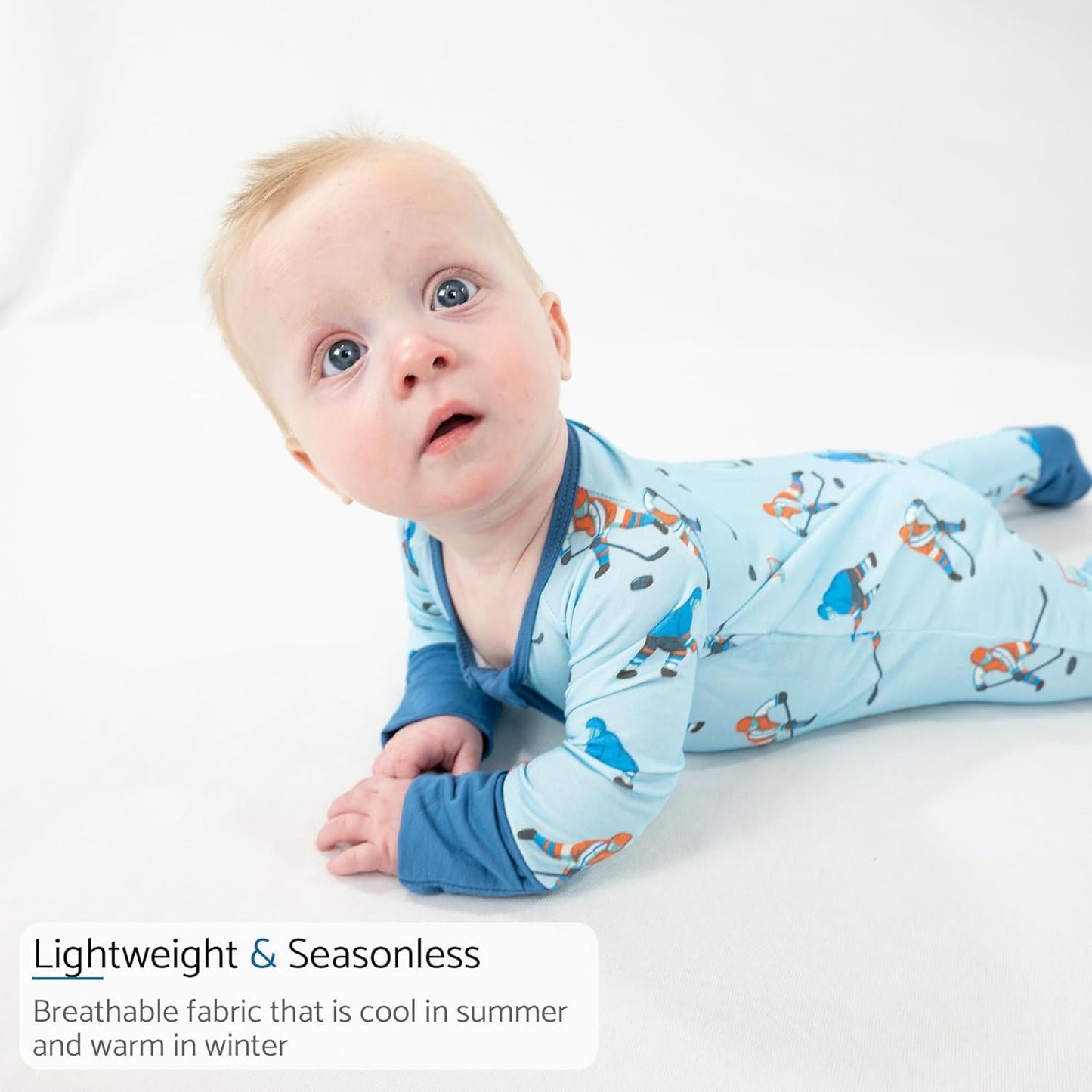 LollyBanks Baby Pajamas, Baby Romper 95% Bamboo Viscose and 5% Spandex