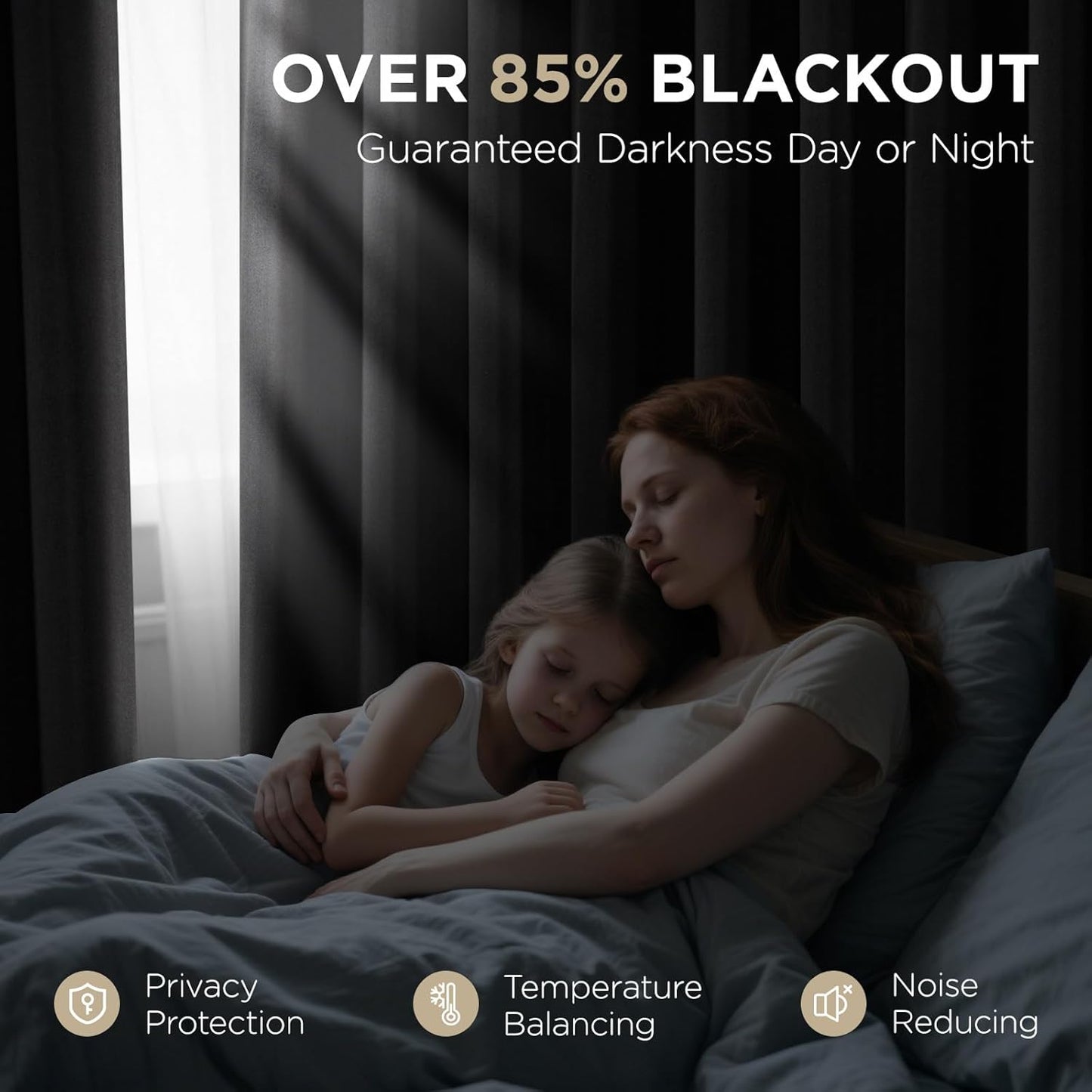 Joydeco Blackout Curtains 72 Inch Length 2 Panels Set, Thermal Insulated Long Drapes 2 Burg, Room Darkening Grommet Curtains for Living Room Bedroom Window