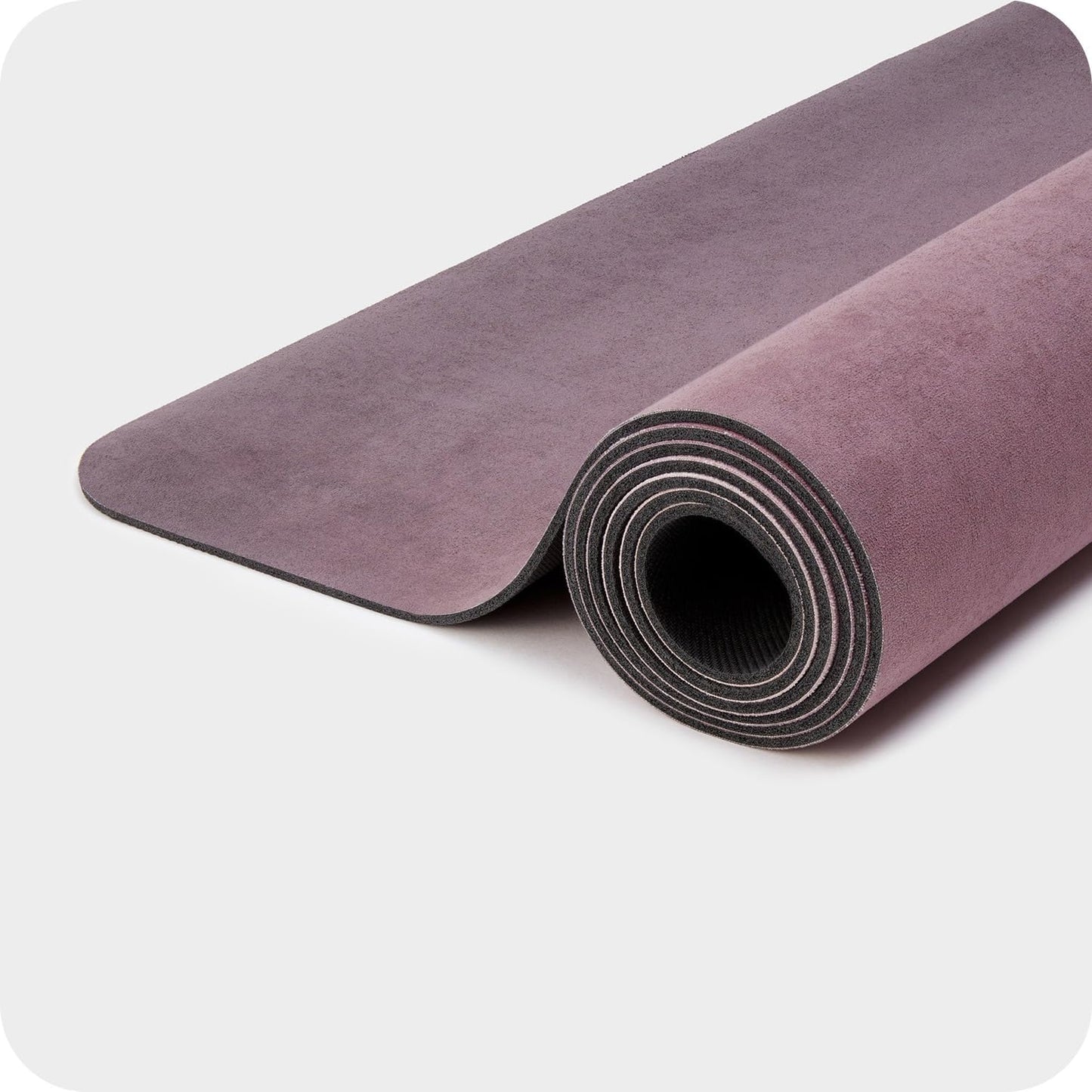 4mm Cushioned Exercise Mat for Yoga & Pilates - Anti Slip, Polyurethane with Suede Top & Carrying Strap