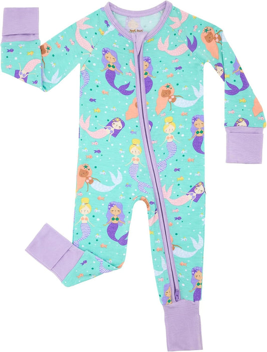 Little Sleepies Pajamas for Baby Boys & Girls, Viscose from Bamboo Baby Pajamas, Preemie & Newborn Sleepers, 2-Way Zipper PJs