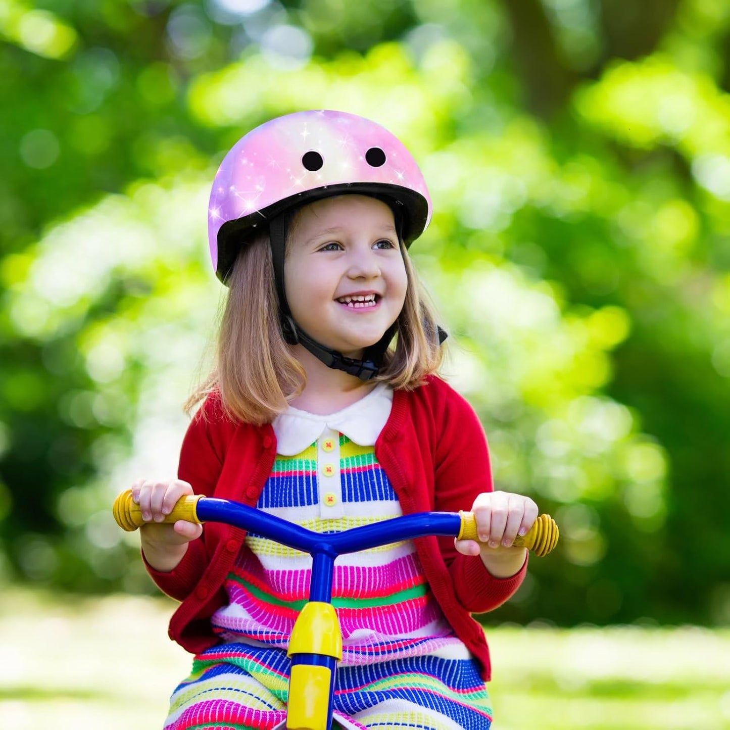 Kids Helmet for 2-3-5-8-14 Ages Girls and Boys, Ventilation and Impact Resistance Toddler Helmet for Multi-Sport Bicycle Scooter Inline Roller Skate and Skateboarding