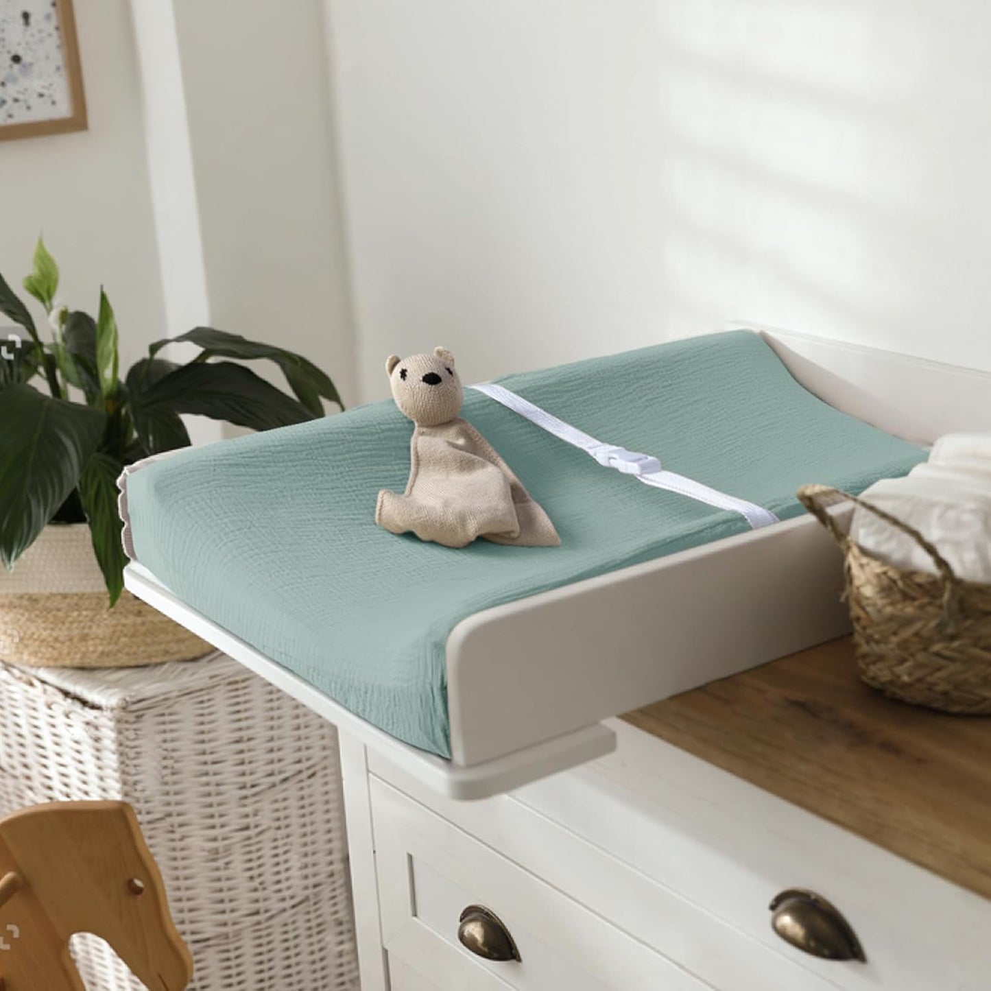 lulumoon Baby Changing Pad Cover: Muslin Diaper Changing Table Pad Cover - Changing Pad Sheets for Girls Boys